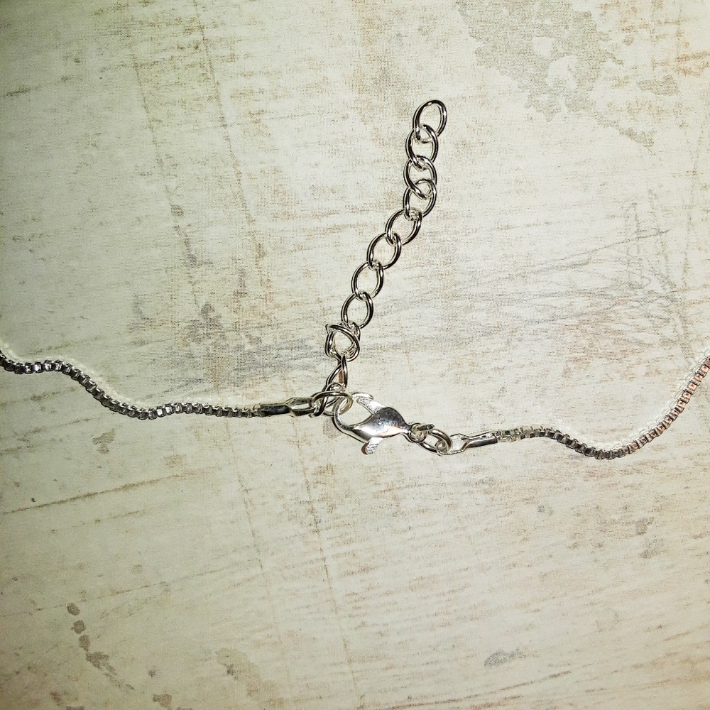Gold & Silver Crescent Moon Cat Pendant Necklace - Picture 6 of 6